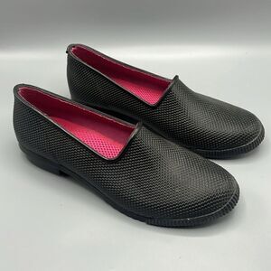 Cougar Ruby Black Waterproof Rain Rubber Slip On Shoes